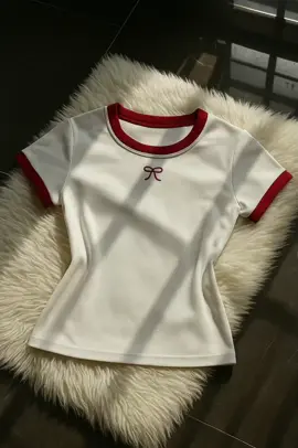 Short-sleeve knit top 💕 #knitwear #knittop #womensfashion #fyp 