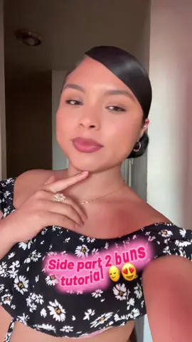 Side part 2 buns 😍😍 #baddiehairstyle #fypシ゚viral #paratiiiiiiiiiiiiiiiiiiiiiiiiiiiiiii #backtoschoolhairstyles #zxybca 