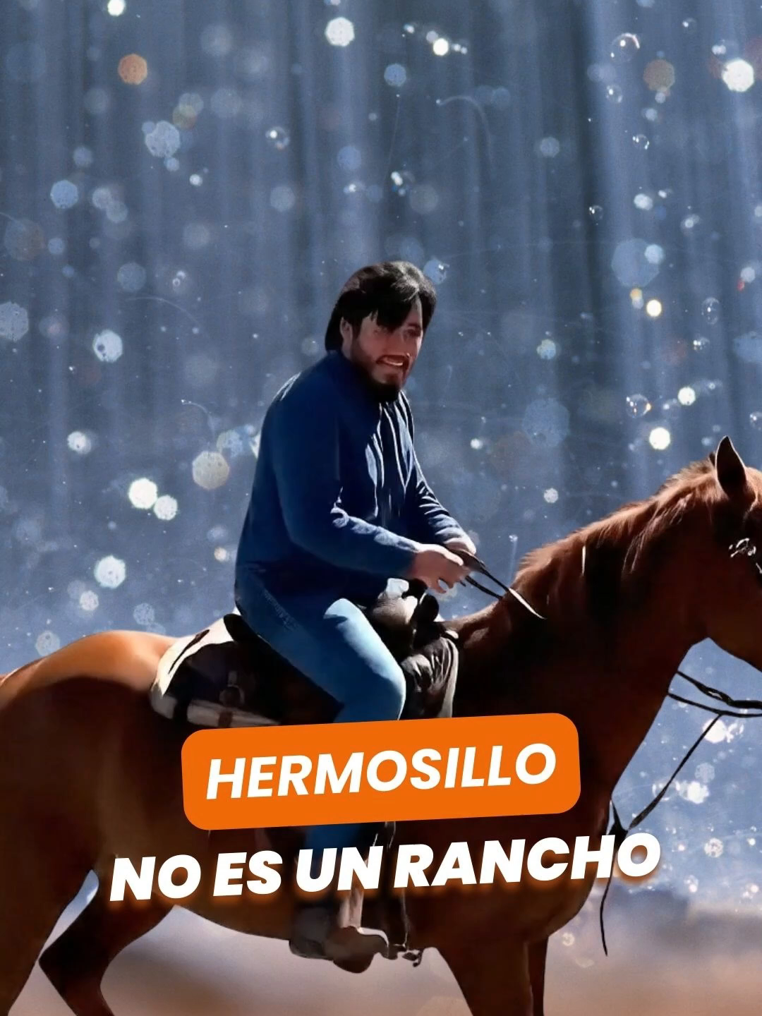 Dicen que Hermosillo no es rancho… pero yo llego a caballo, nomás pa’ que no quede duda 🐎🌵😅 # #viraltiktok #videoviral #IA #tiktok #hermosillo