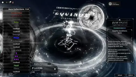 Equinox Cutscene Rework I made this for fun ig lmao #sols #solsrng #solsrngroblox #solsrnggameplay #roblox 