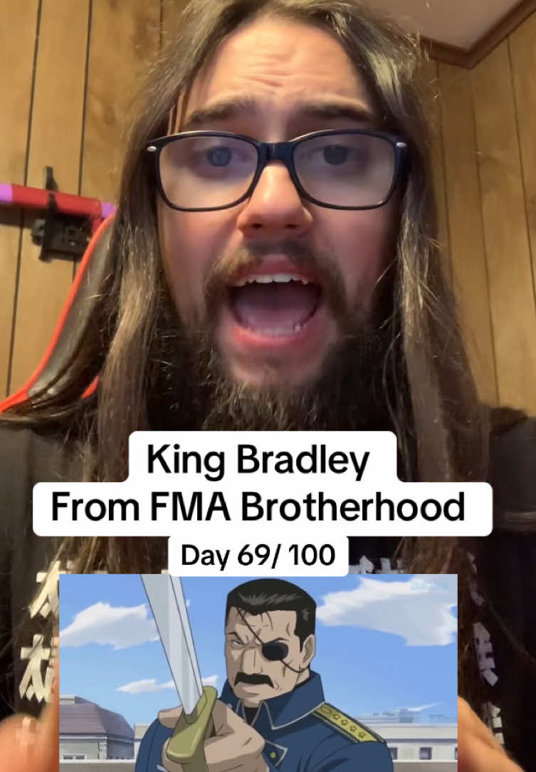 Series is still as great as I remember it and always will be! Bradley never stops being a monster the whole time and is one of my favorite old powerful characters  #fullmetalalchemist #fma #fmabrotherhood #anime #100daychallenge 