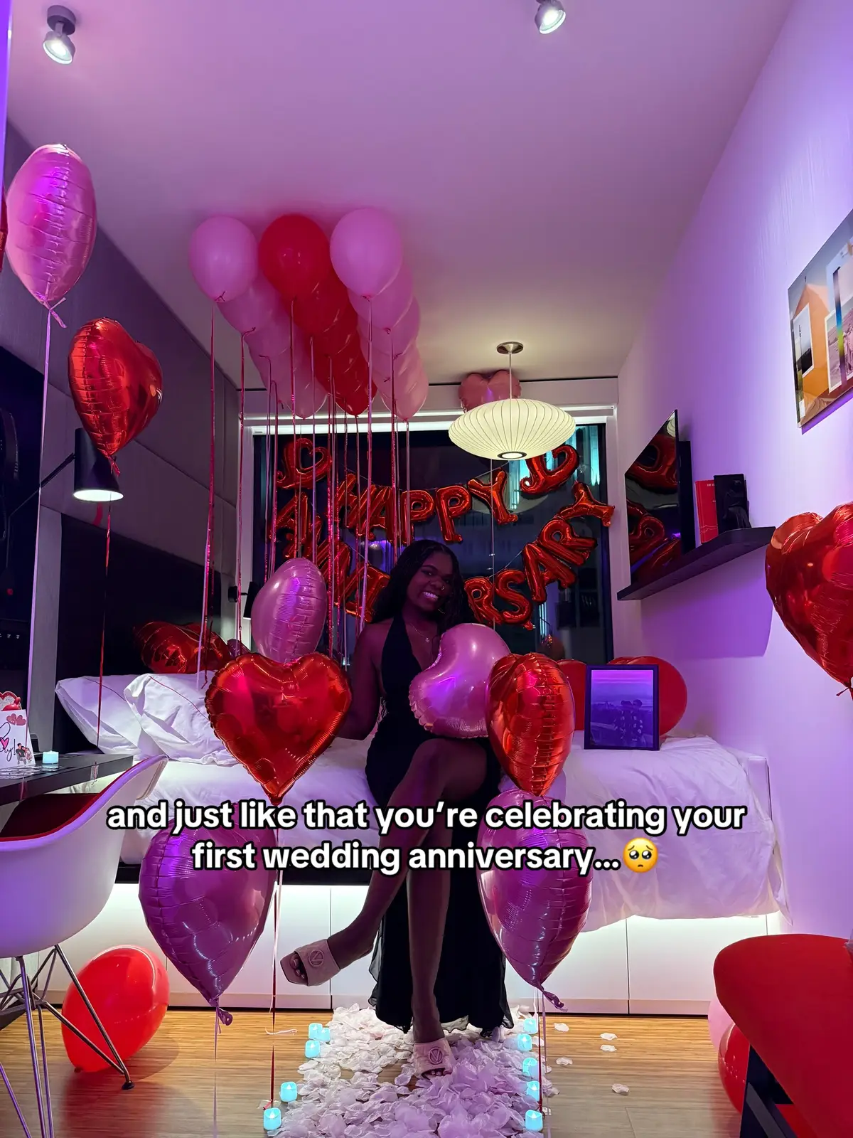 One year down, a lifetime to go 🤍  #weddinganniversary #weddingday #marriedlife #interacialcouple #relationshiptok #indianwedding #husbandwife #anniversary 