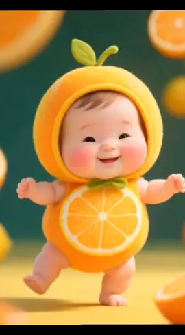 hai..hai...#lucu #fruit #dance #orange 