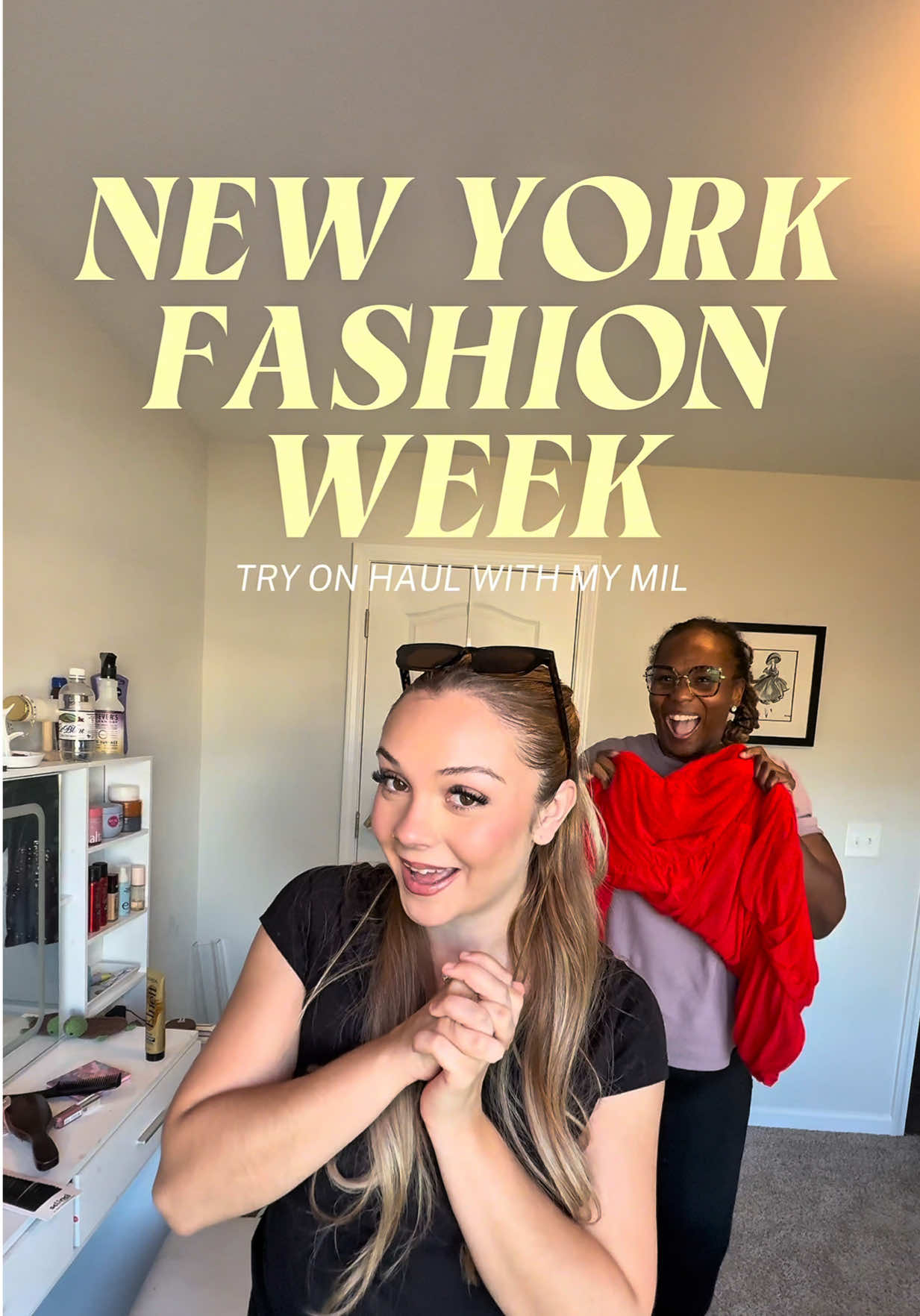 Would you wear this to NYFW??? #nyfw #newyorkfashionweek #motherinlaw #tryonhaul 