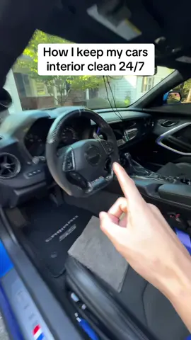 Best way to have a clean and good smelling interior! #camaro #camaross #carbonfiber #camarozl1 #carsoftiktok 