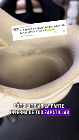 En respuesta a @Jarlui Gaeseb y @Adolfo Limpiamos el interior de estas AF1 sin necesidad que remojarlas en agua 💦💦#cleanshoes#limpieza#shoes #af1#limpiezainterna 
