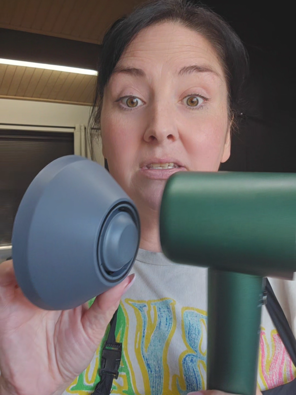 Great gift idea for someone who hates to blow dry their hair because it takes too long, this dryer cuts drying time down greatly.#tideway #blowdryer  #greatgift #christmas #imjustagirl 