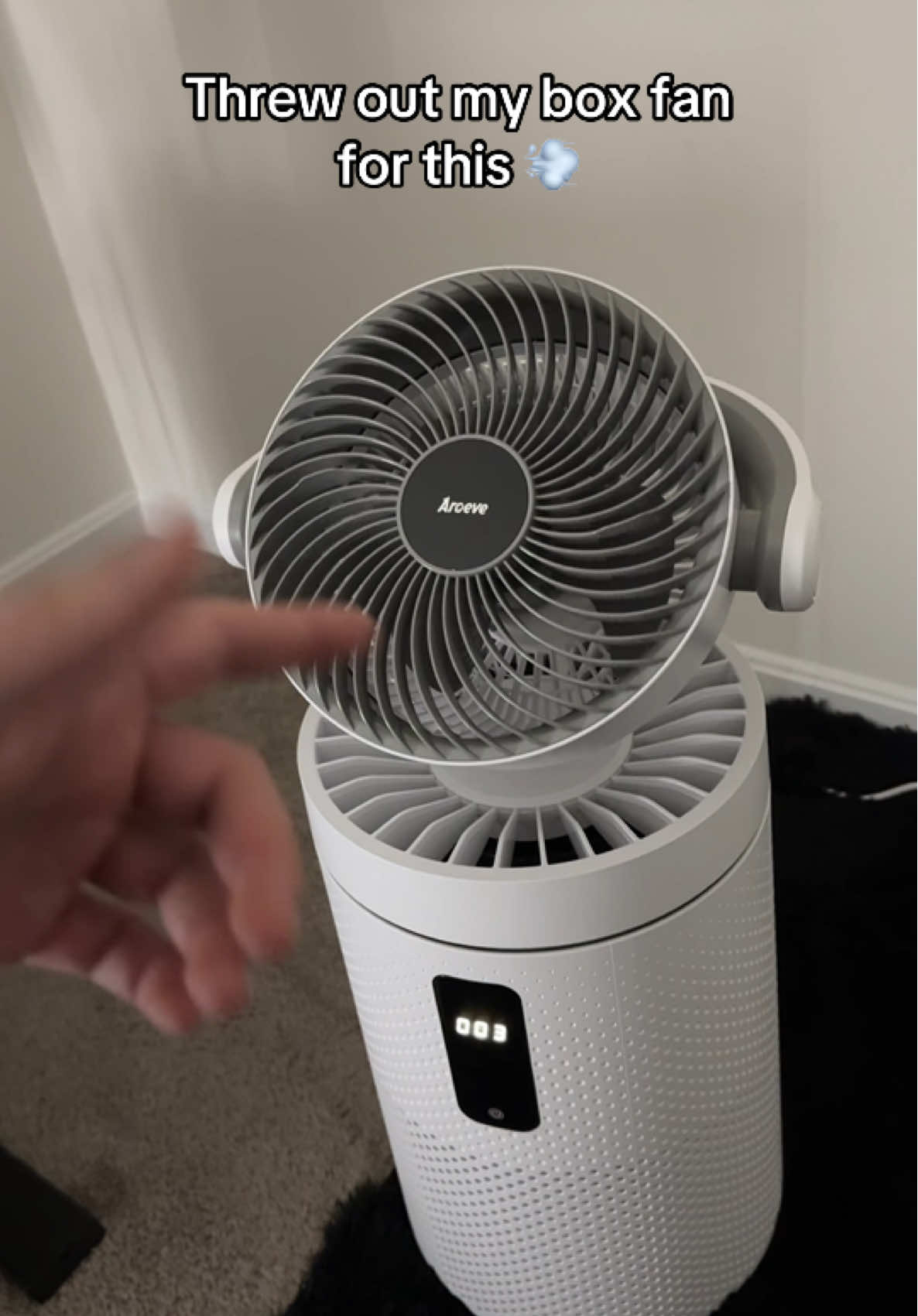 Fan, night light and air purifier in one