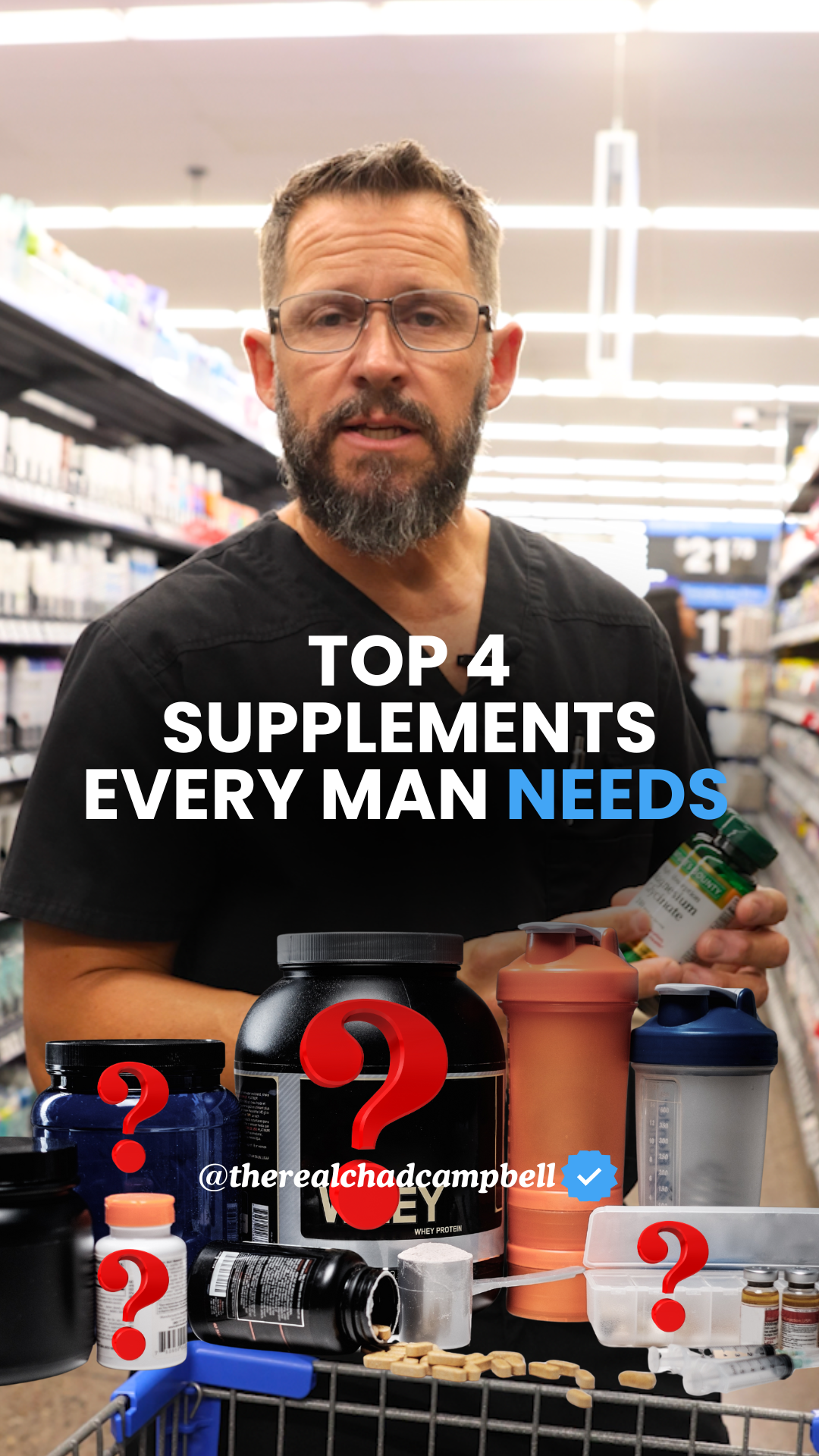 Top 4 supplements every man NEEDS 💊 Comment “FORGED” to join my free community, which is designed to help Christian men restore their physical and spiritual strength through custom health strategies. Over the last 28 years as a medical professional, I’ve helped thousands of men with Low-T, spiritual fatigue, and physical burnout.