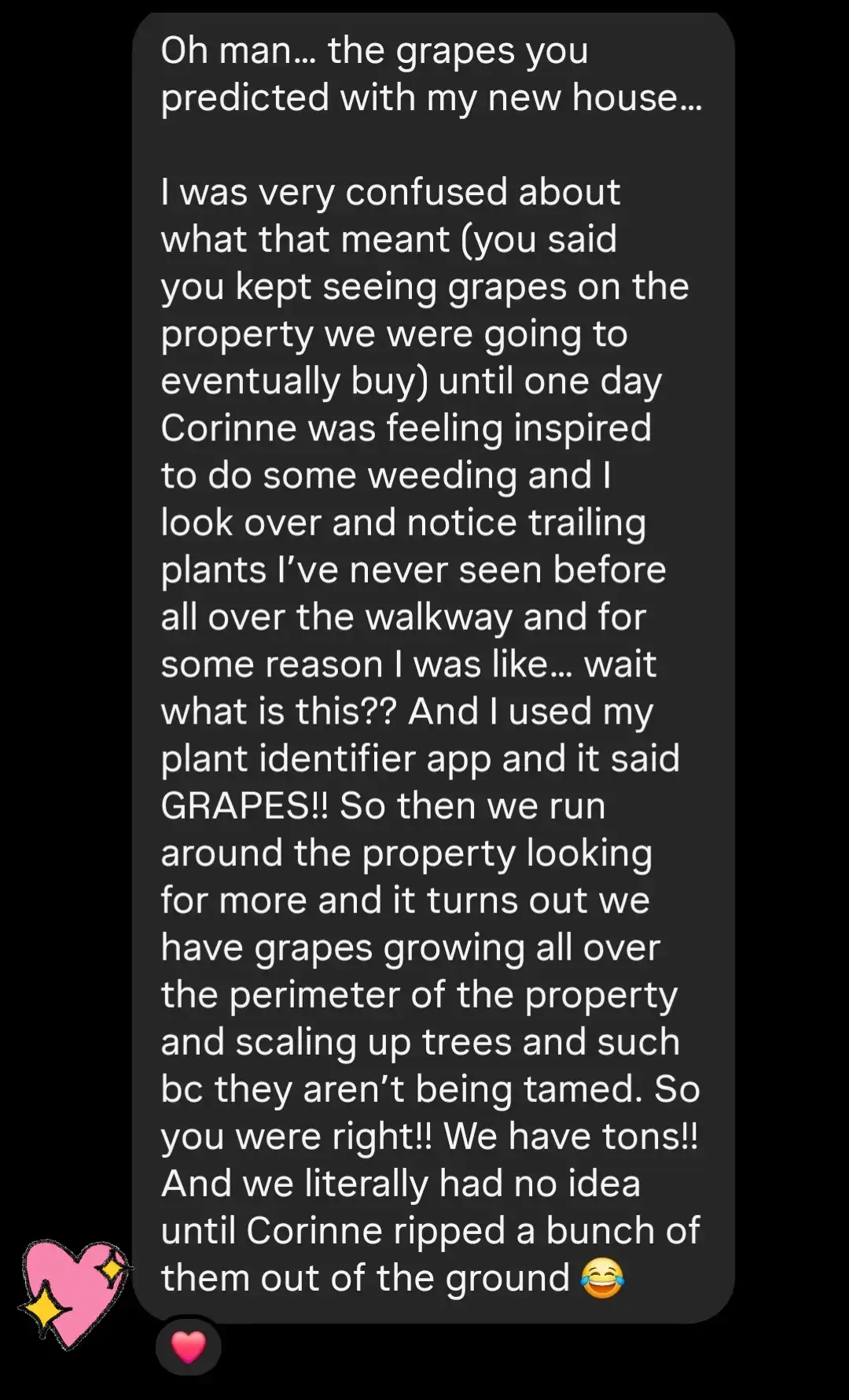 I always love the messages afterwards with validation. Spirit is amazing!!! #psychicmedium #mediumsabrinamaria #mediumship #psychicreading #wineanyone 