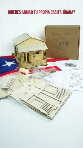 DIY Kit – Casita Jíbara 🇵🇷 Incluye piezas en madera + pega 🛠️ Disponible en Etsy 🛒 (link en bio) #puertorico🇵🇷  #boricua  #diykit 