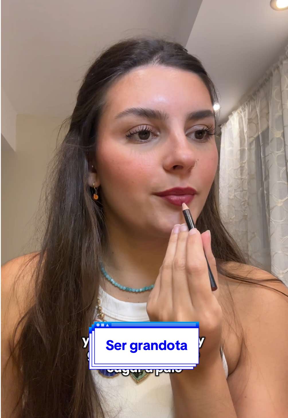 Que tema ser grandota ehh #autoestima #charlemos #catarsis #cuerposreales #viral #maquillaje #makeup #saludmental 