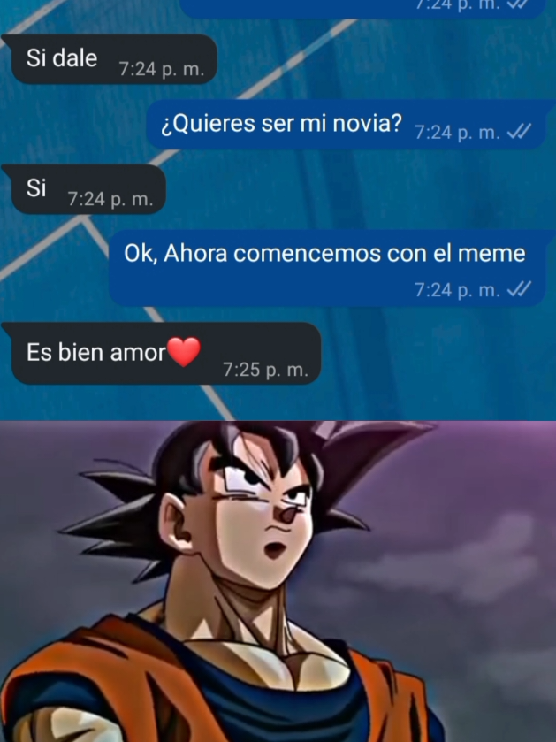 ¡Corone papá! Cada día más basado #parati #viral #fyp #meme #goku 