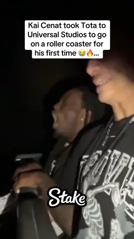 Kai Cenat took Tota to Universal Studios to go on a roller coaster for his first time 😭🔥… #kaicenat #tota #universalstudios 