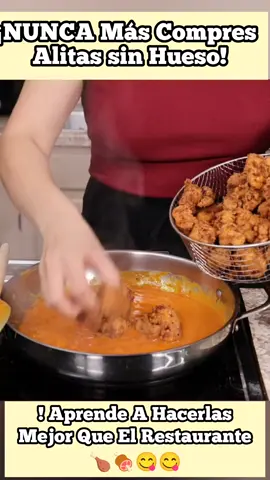 ¡NUNCA Más Compres Alitas sin Hueso! Aprende A Hacerlas Mejor Que El Restaurante  #viral #parati #recetas #cocina #recetasfaciles 