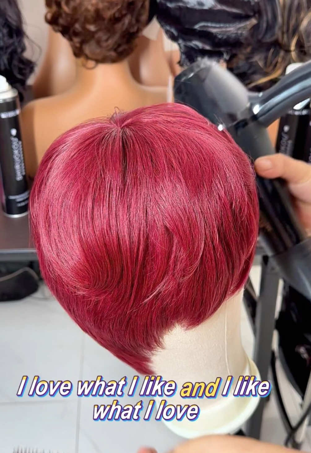 Short pixi wig human hair easily manegable ready to wear short cut wig🔥🔥🔥 #shorthairwig #pixihaircut #shortpixie #shorthumanhairwig #pixiwig @ShowReal Hair Store#gluelesswig #wearandgowigs #burgundyhair #fyy #pixiecutblackwomen 