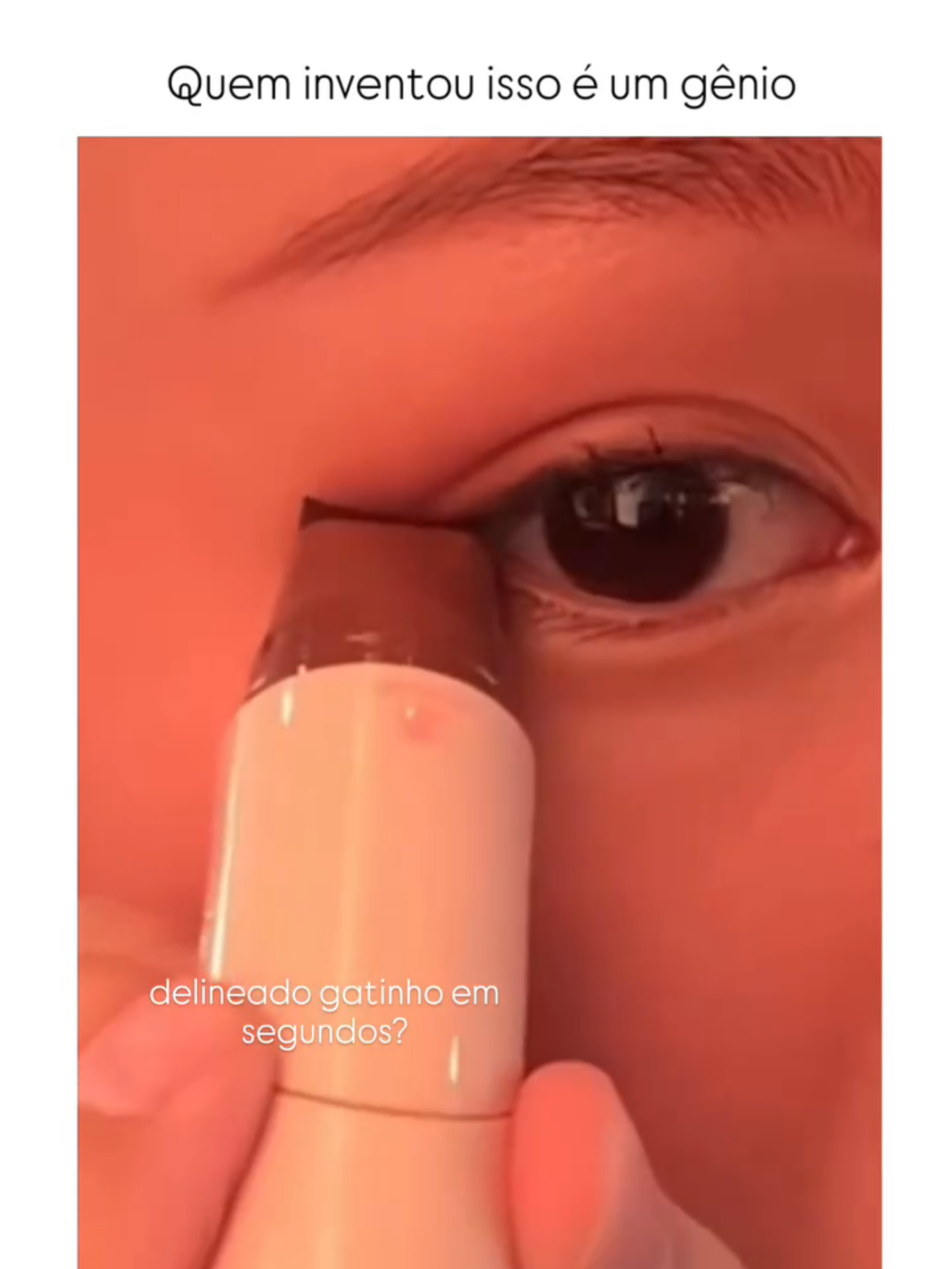 Caneta De Carimbo De Delineador De Um : Maquiagem Ponta Dupla Conveniente E De Longa Duração #maquiagem #gatinho #maquiagemtutorial #belezanaweb #praticidade