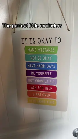 This sign has some great reminders #MentalHealth #decor #classroomdecor #homedecor #positivevibes 