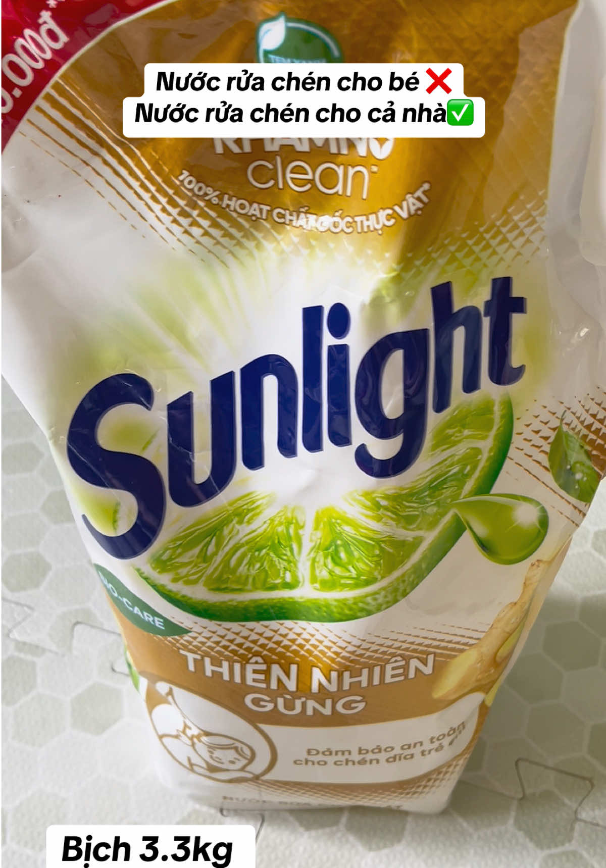 Nước rửa chén sunlight bịch 3.3kg to đùng hơn100🐠#mevabe #tienich #nuocruachenthiennhien #nuocruachensunlight #trinhpustore  @Trinh Pu Store  @Trinh Pu Store  @Trinh Pu Store 
