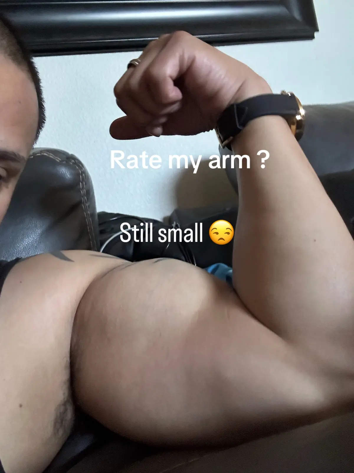 Rate my arm #trying to get big . Please don’t hate #notivation 