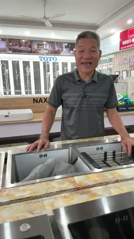 Chậu inox 304 KT82x45 có 2 hộc sơn tĩnh điện chống ồn kèm rổ nhựa xiphon thoát nuóc #chauruabathaiho #chauruabatinoxduc #xuhuong #thinhhanh 