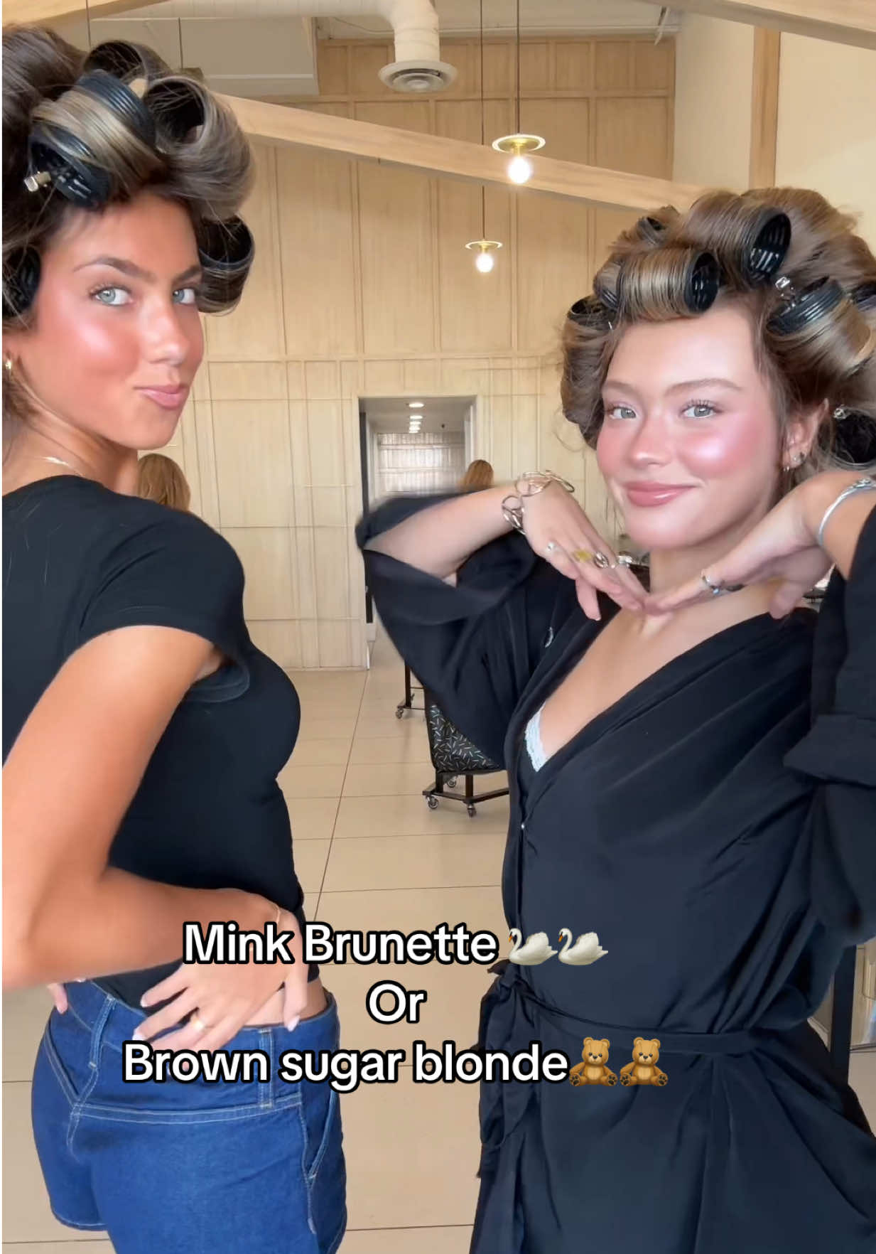 @bella & @lydiiii 🪽 giving us Fall hair inspo 🍁🍂Get all our hair color formulas now at habiteducation.com @Habit Education Shadow us! Shadowmetour.com Book with us in Oc   September 16-18th! Habitsalon.com Get all our fav rollers, hair accessories now at habitshop.com @Habit.Shop 