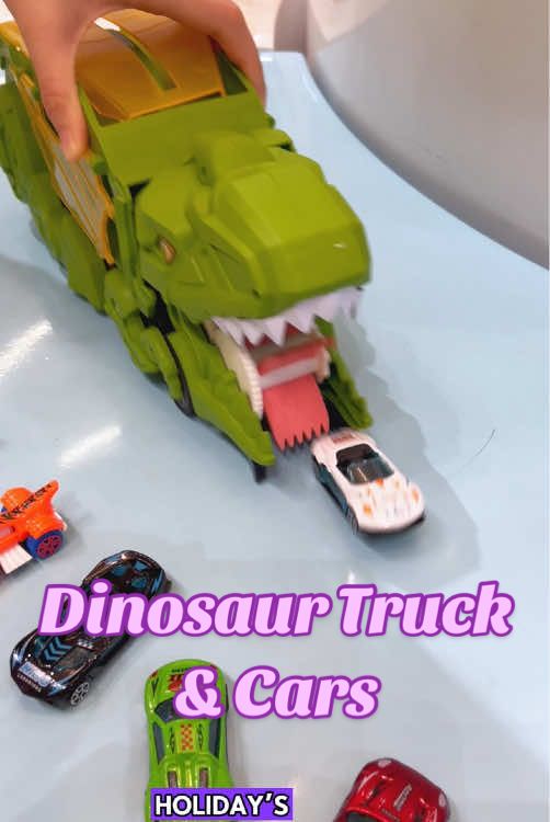 Do you like dinosaur?🦖Do you like truck?Toddler must have this gift!!🎄🎉🎁🥰✨#truck #car #gift #toy #dino 