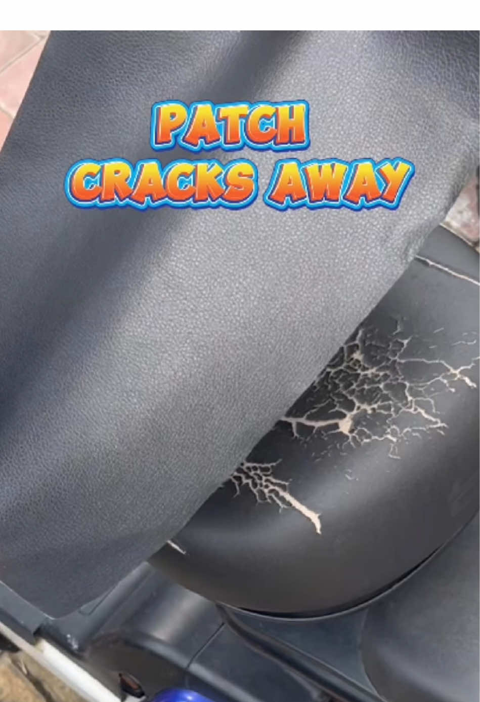 No cracks, perfect#sofarepair #leatherpatch #couchrepair #upholsteryrepair #seatrepair 