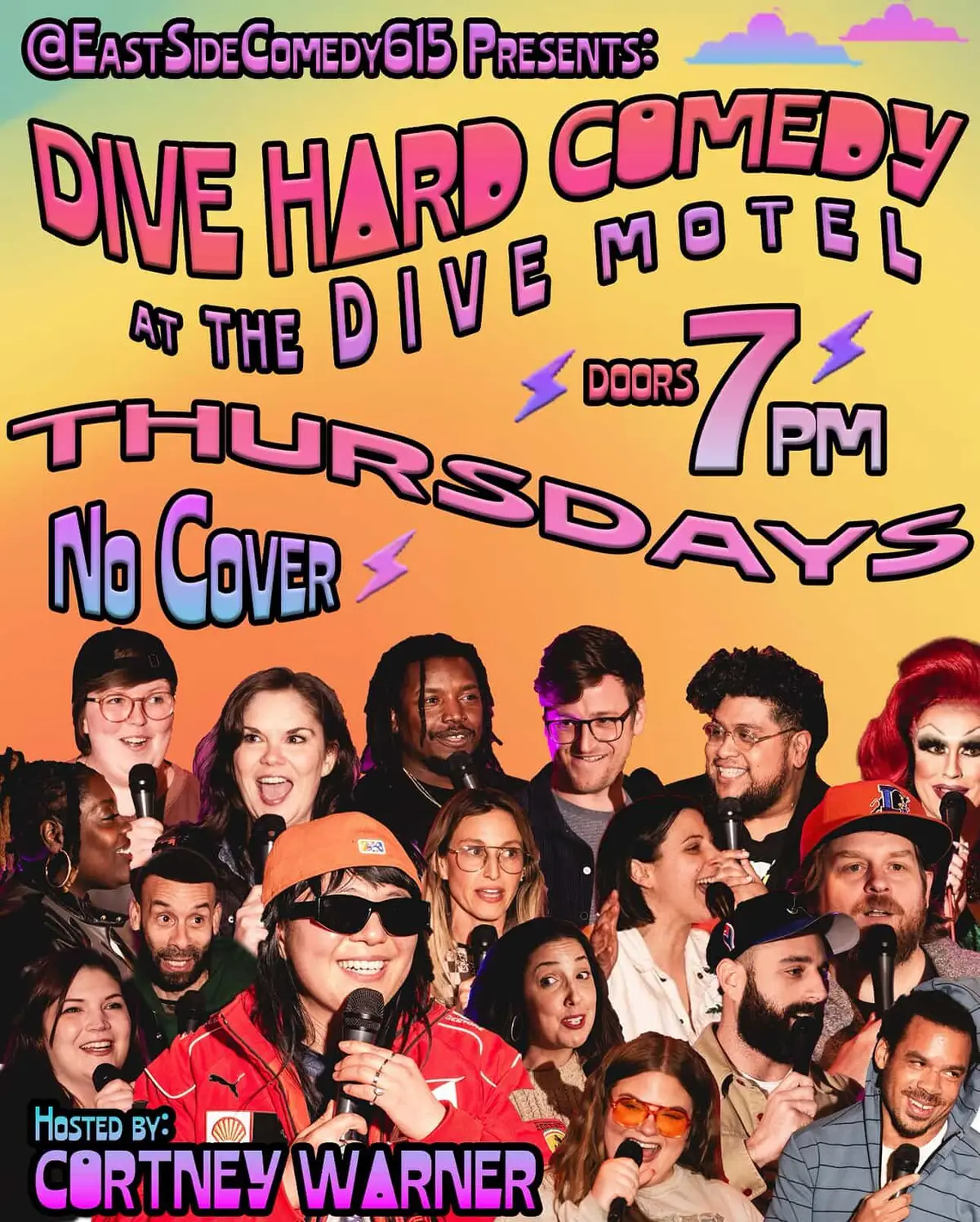 If you're #neurodivergent in #Nashville please come out for some #comedy — it's fun I promise! 👏🤣♾️🎤 🎫🎟 in 🔗 Or at least tell me about your worst date?  📆 Thu 9/11 8pm  🎟 #DIVEHARDCOMEDY  📍@thedivemotel 😹 by Cortney Warner and East Side Comedy 📆 Fri 9/12 at 9pm 🎫  #STONEDCOLDSOBER  📍@thirdcoastcomedyclub 😹 hosted by Marianna Barksdale  