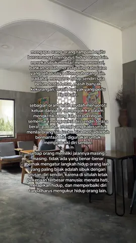 pada akhirnya, setiap orang akan dimintai pertanggungjawaban bukan atas hidup orang lain, melainkan atas dirinya sendiri. 