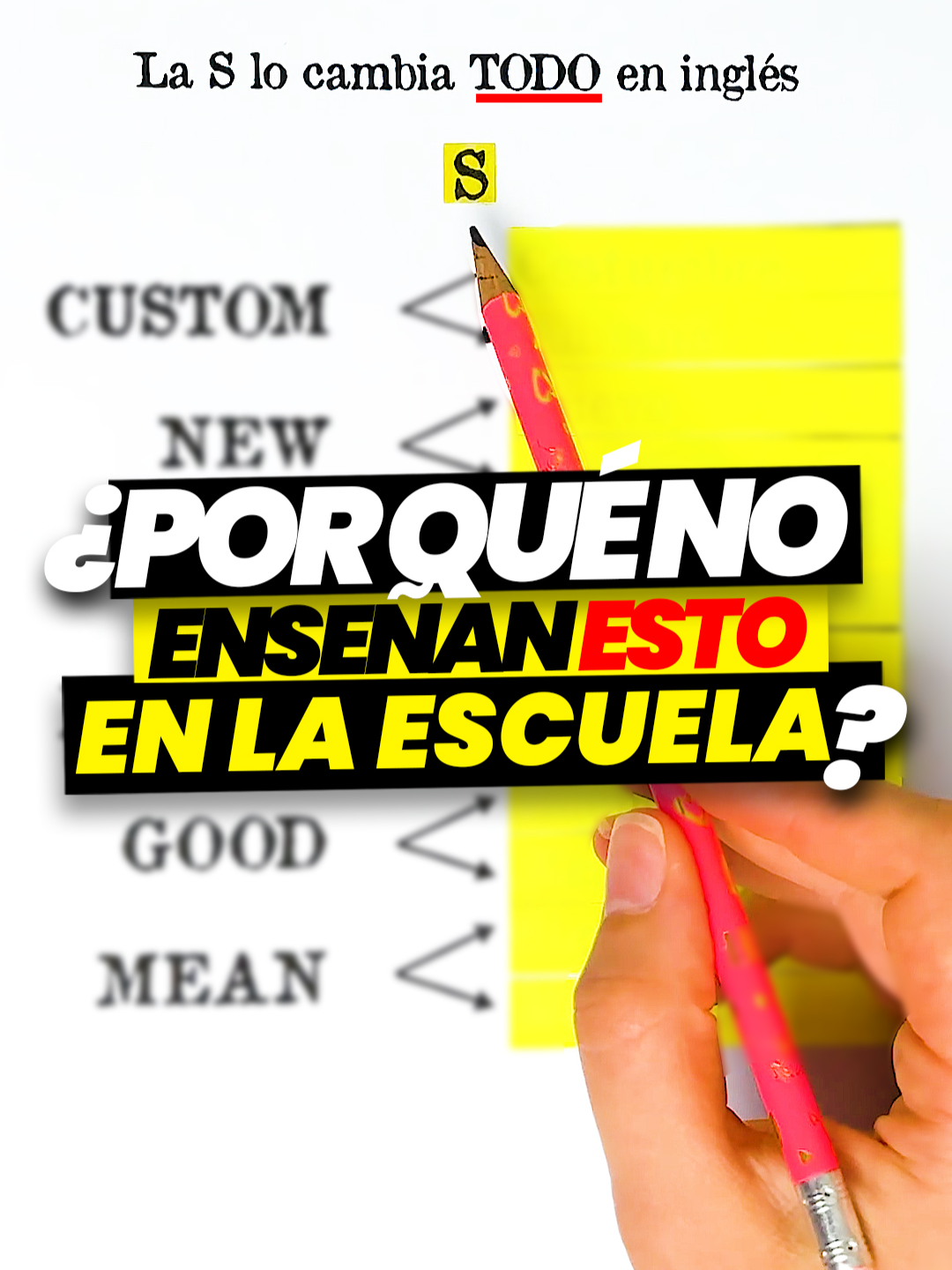 ⭐¿POR QUÉ NO TE ENSEÑAN ESTO EL COLEGIO en INGLÉS? 🧠 ¿Lo sabías? ESTO LO CAMBIA TODO, LA REGLA DE 'S' en INGLÉS. 👉 #inglesparalatino #inglespara #aprenderingles #practicaeningles #aprenderinglesconmigo #aprenderinglesgratis #englishlesson #inglesfacil #palabraseninglesyespañol #aprenderinglesentiktok #learnenglish #mexico #latam