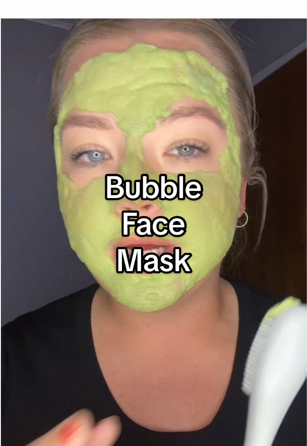 This was a fun experience 😆 #bubblemask #facemask #skincare #bubblefacemask 