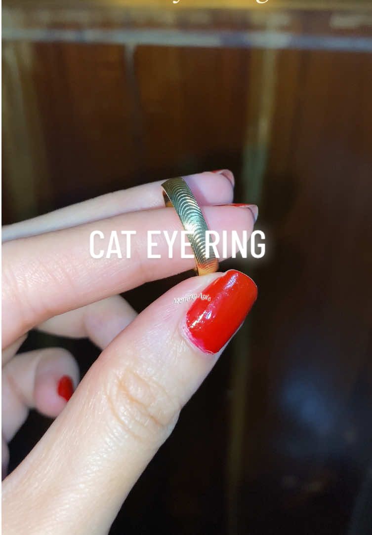 Cat eye ring #cateye #ring #cateyering #foryou 