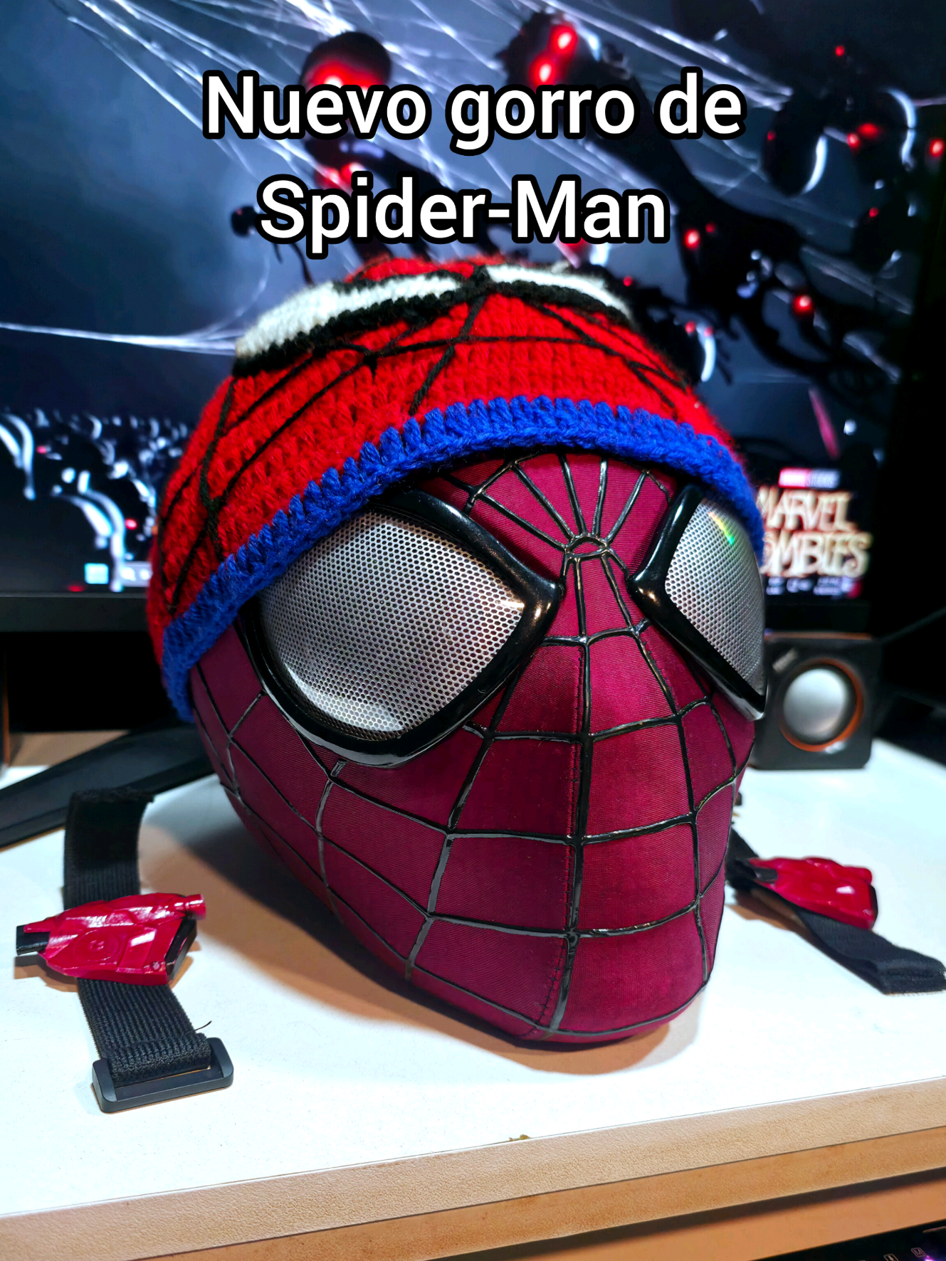 me compro un gorro de spiderman pero hubo un problema... 🕷❤️🕸 #spiderman  #theamazingspiderman #gorro #croceht 