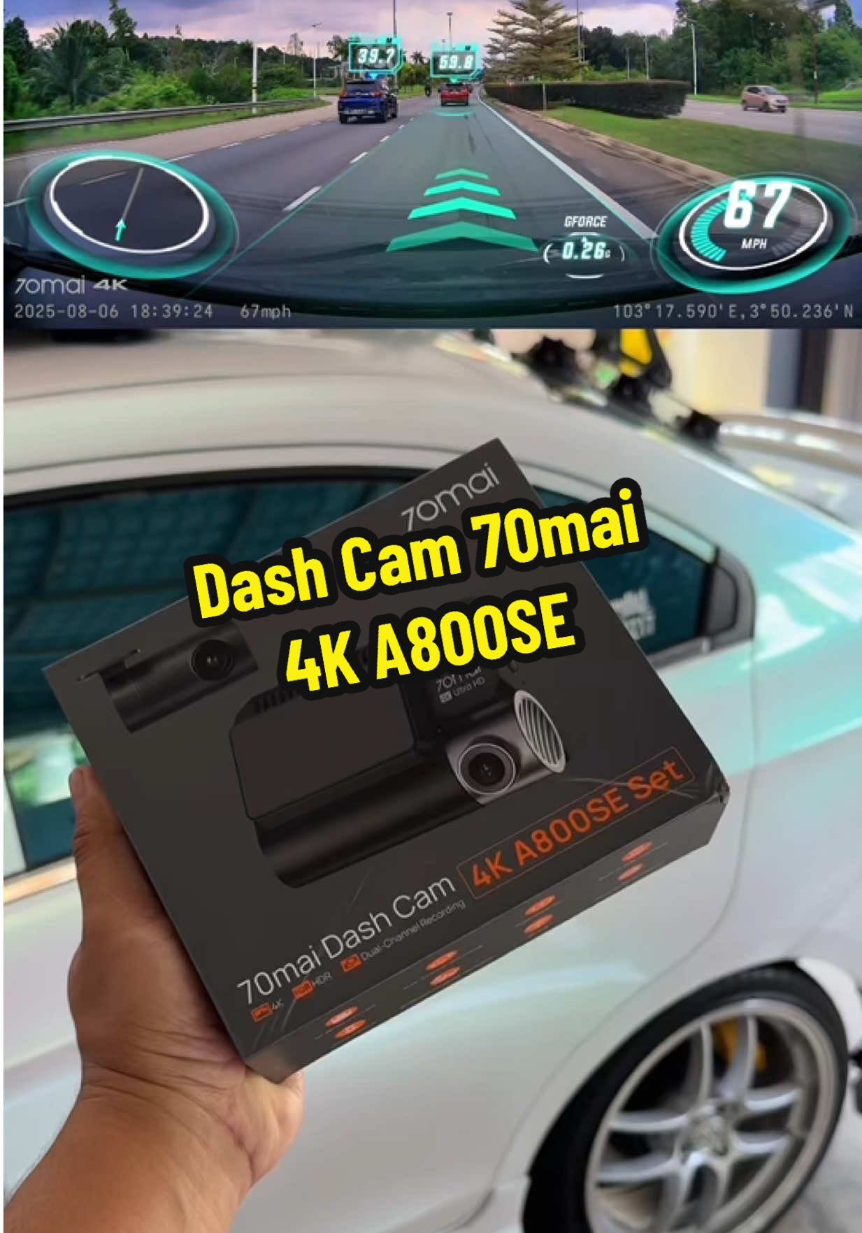 Zaman sekarang ni, DASHCAM ni dah boleh kata wajib pasang utk setiap kereta. Senang kalau apa2 jadi. Korang ada bukti. 70mai Dash Cam 4K A800SE ni mmg menjadi pilihan.  #70mai #70maidashcam #caraccessories #fypage #fypシ゚ @70mai Malaysia Store 