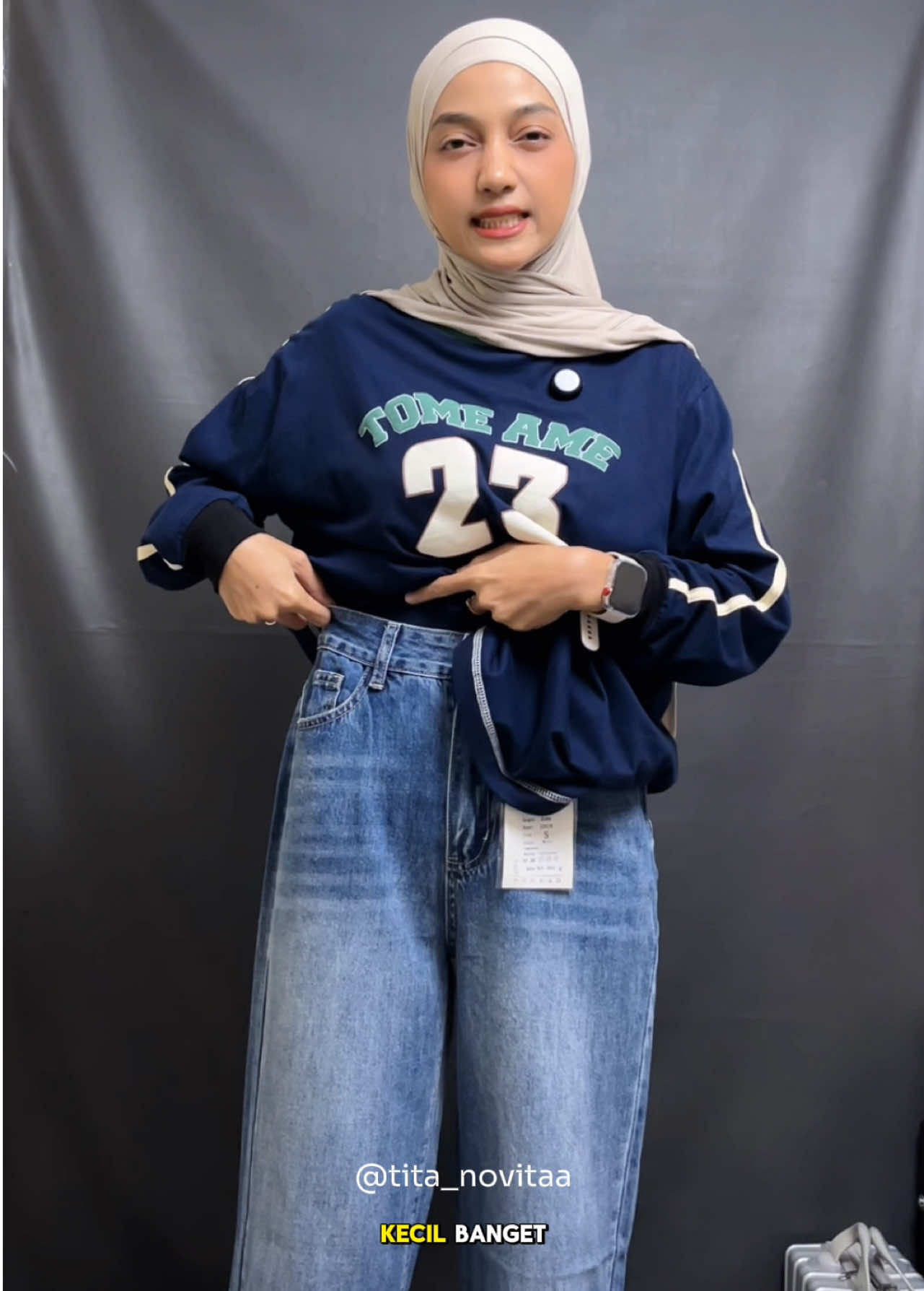 Salah satu warna jeans fav aku😍 #baggyjeans #jeanshighwaist #jeans 