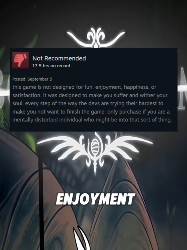 Honest steam reviews on silksong 💀 #indiegames #WhatToPlay #hollowknightsilksong #gamers #GamingOnTikTok 