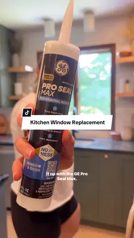 A sealant that is as strong as silicone but is actually easy to apply? Yes please! #ad Check out @GE Sealants new easy to use and paintable Pro Seal Max sealant for both Kitchens & Baths and Windows & Doors. It’s perfect for our new kitchen window install to make sure NO water is seeping behind and causing damage. #ad Find it while browsing the aisles at @Lowe’s  #GEsealantsPartner #windowreplacement