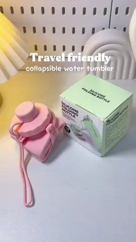 Christmas gift idea ba? Kung mahilig ka mag-travel, mag-hiking, or kahit everyday use, sobrang convenient nito kasi hindi bulky at leak-proof pa😍👌 #collapsibletumbler #giftidea #tumblersoftiktok #siliconetumbler #musthave 