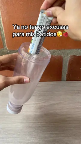 Haz tus batidos con este nuevo termo licuadora portátil 😍🍓 #licuadoraportatil #termolicuadora #Fitness #batidos 