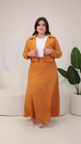 Conjunto Blazer Feminino 4 Peças + Cinto Manga Longa Moda Evangelica Social Congresso Plus Size