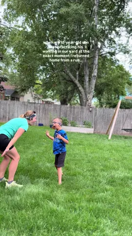 this was the same kid who couldn’t take a step through our yard without falling a year ago 😳 #transformation #cerebralpalsy #stimming #gettingstrongereveryday #proudmom  