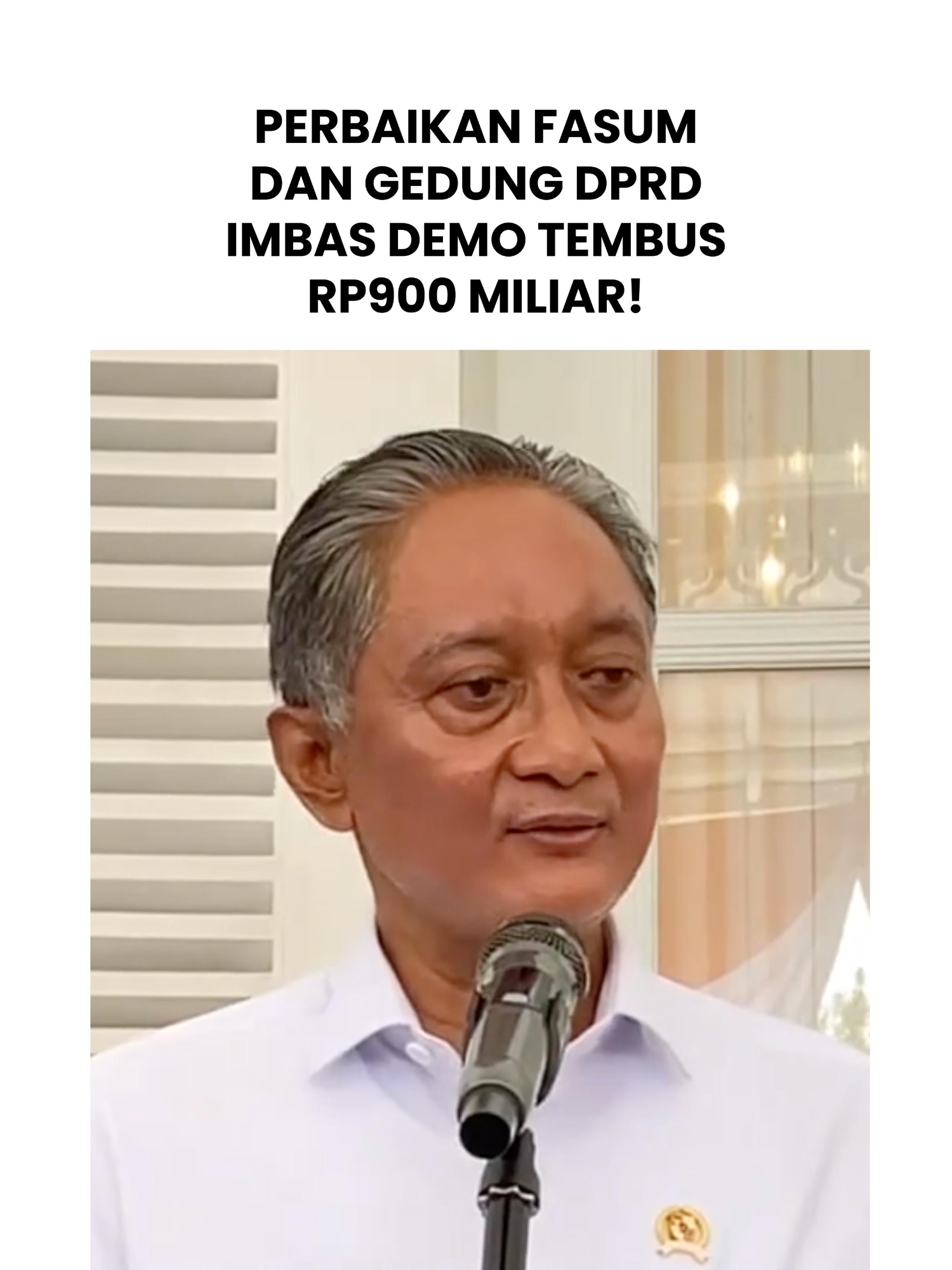 Pasca demo 29 Agustus lalu, kerusakan fasum dan gedung DPRD di berbagai daerah bikin negara harus keluar biaya besar. Kementerian Pekerjaan Umum menyiapkan dana Rp900 miliar untuk memperbaiki fasilitas umum, halte, serta gedung pemerintahan yang terdampak. Sementara itu, Jasa Marga mengalokasikan sekitar Rp80 miliar untuk memperbaiki tujuh gerbang tol yang rusak. Secara keseluruhan, anggaran perbaikan mendekati Rp1 triliun, dengan estimasi waktu pengerjaan antara 3 hingga 6 bulan, menyesuaikan tingkat kerusakan. Harapannya, seluruh perbaikan dapat selesai tepat waktu. 🎥 Source: YouTube/BeritaSatu #Demo #KerusakanFasum #DPRD