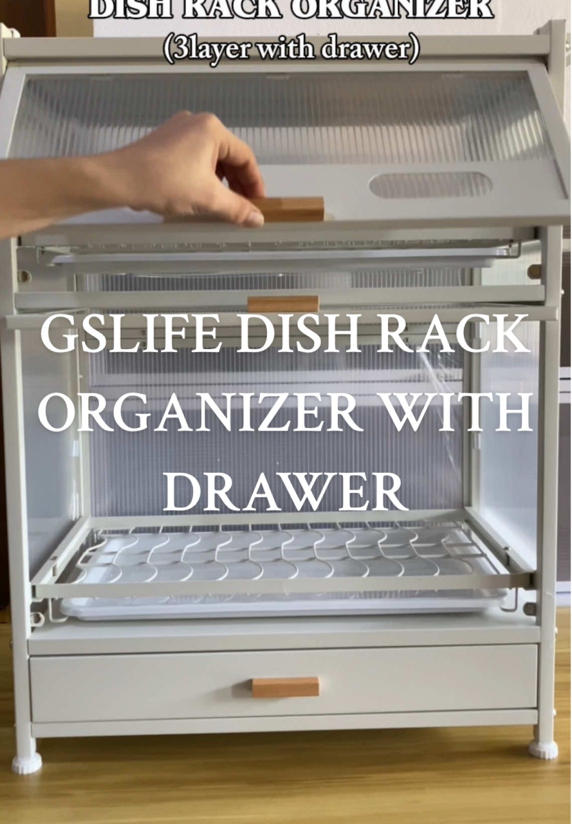Finally invested to this dish rack na hindi kinakalawang🥹🤍,ang gandaaa nya‼️#gslifedishrack #dishrackoraganizercabinet 