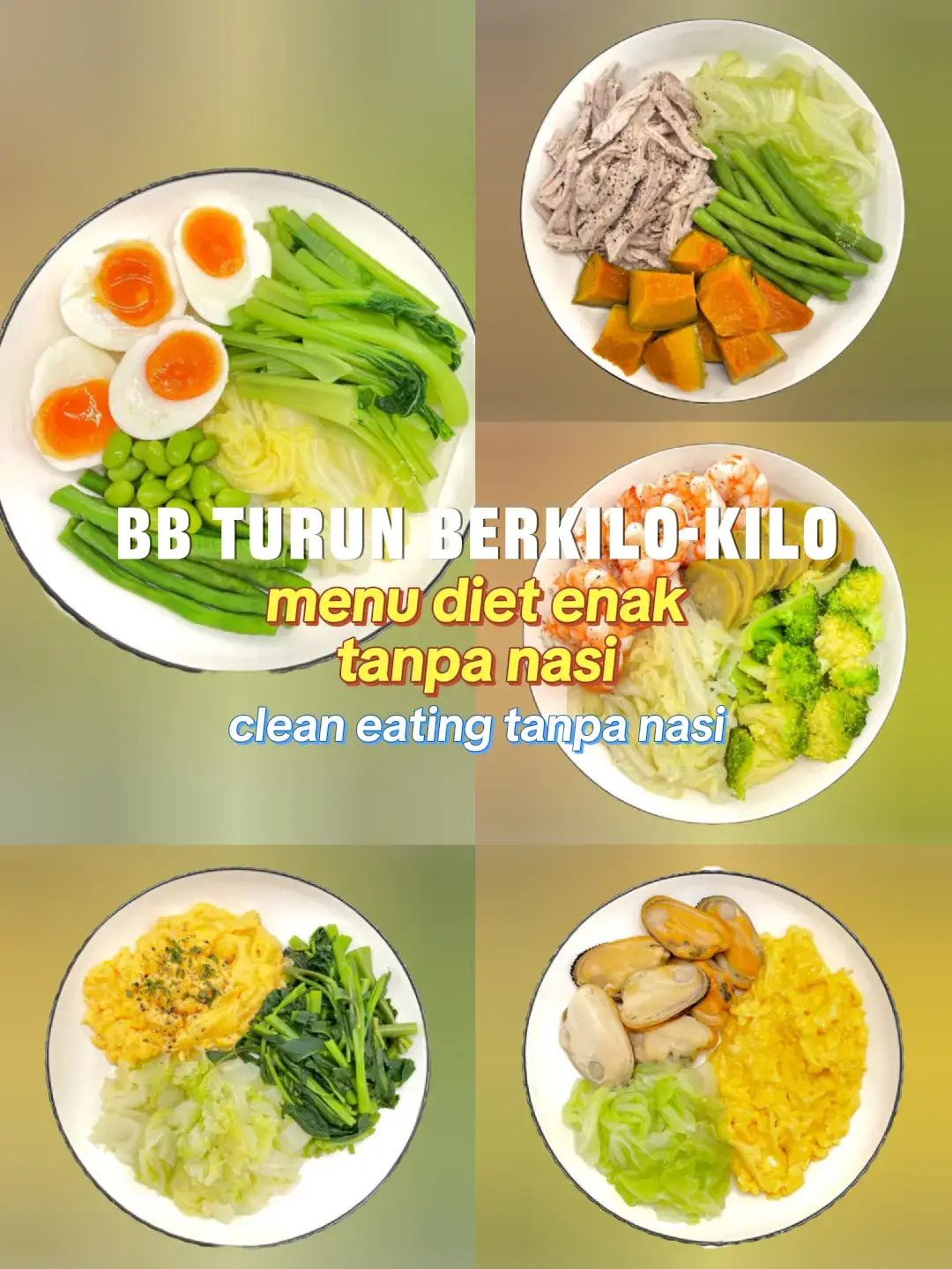 ide menu defisit kalori tanpa nasi #defisitkalori #cleaneating #dietenak #dietsehat #menudiet 