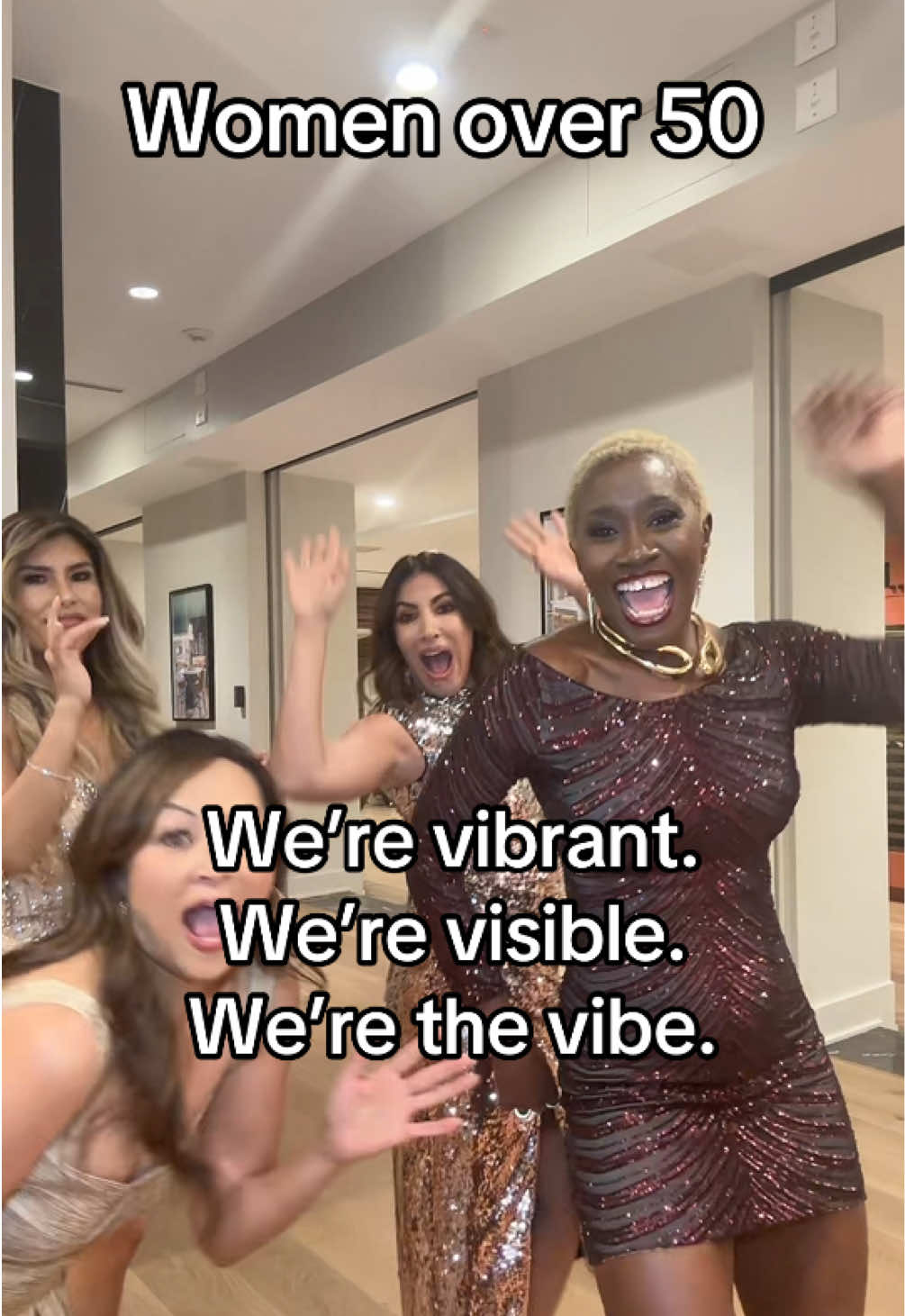This is what 50+ looks like. We’re dancing. We’re laughing. We’re living boldly. Because women in their 50s, 60s, and beyond? We’re not slowing down—we’re turning up the volume. 🔥 And yes… even our 40-something friend joined in on the fun. 😉 Because energy like this? It’s contagious. We’re proof that aging isn’t a decline—it’s a declaration: 👑 We’re still here. 👑 We’re still vibrant. 👑 And we’re just getting started. Whether you’re in your 40s or thriving in your 50s and beyond—you get to take up space, pursue your joy, and redefine what’s possible. If you’re a woman over 50, let this be your reminder: You don’t have to shrink. You get to shine. #O#Over50AndThrivingA#AgingBoldlyW#WomenSupportingWomenD#DancingOver50VibrantAt50AndBeyond @Tran Bui @Lynne McDonald | Artist  @Lisa Koehler @Takeover Tanya 