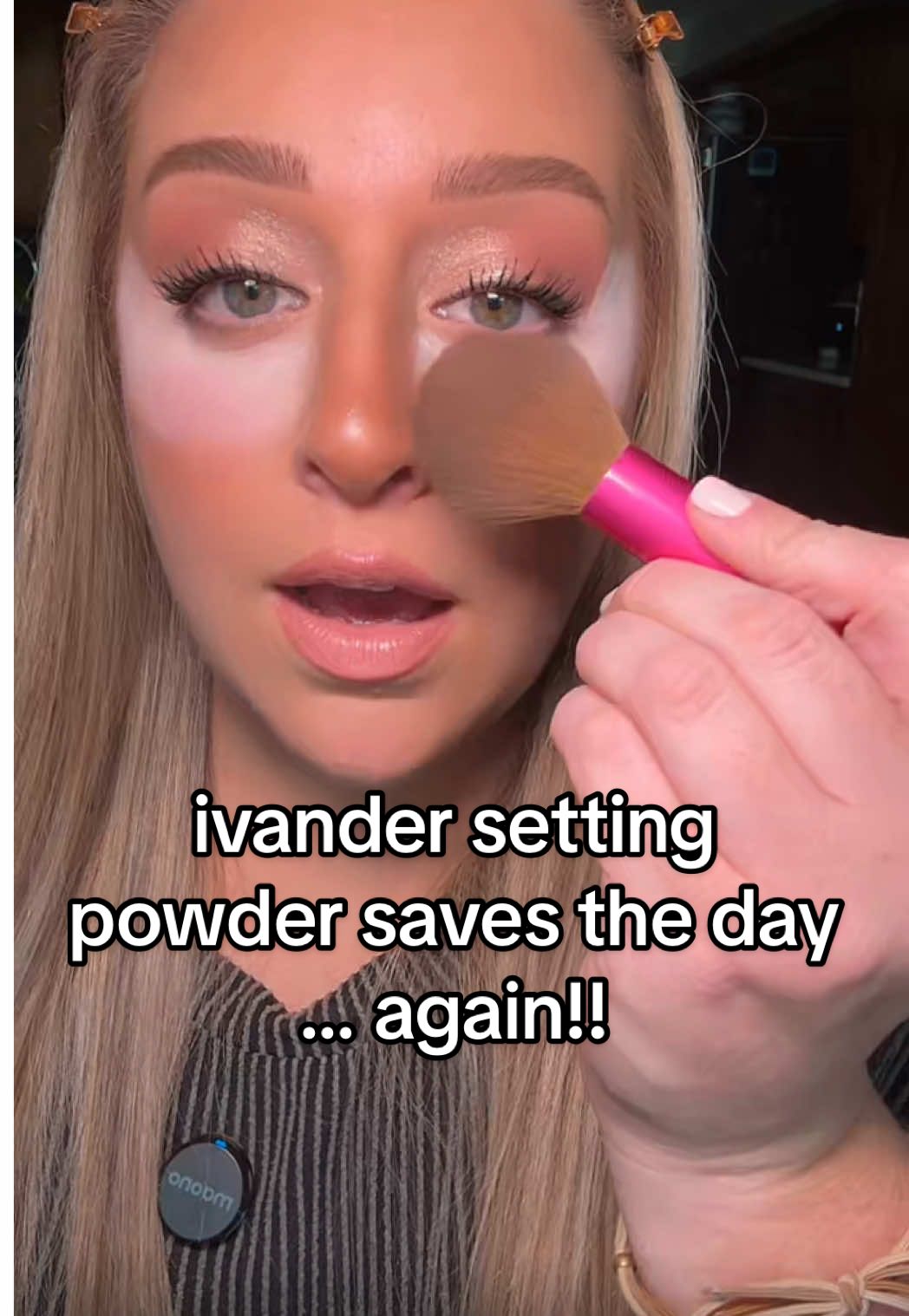 every time i use this powder im amazed at what a difference it makes! this ivander setting powder from @KimChi Chic Beauty makes me look bright eyed & well rested even when im not lol! 💜✨✨ #kimchichic #kimchipuffpuffpasspowder #kimchipowder #tiktokmademebuyit #tiktokshopcreatorpicks 