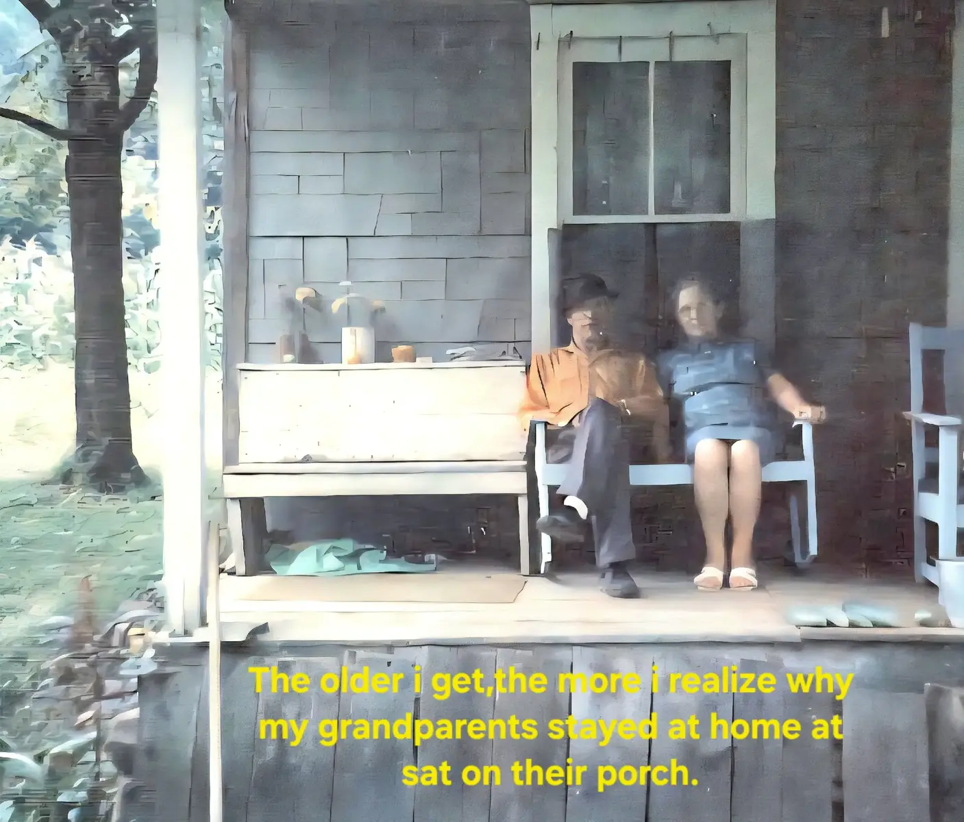 You cannot get any better than sitting on the porch with your loved ones. 