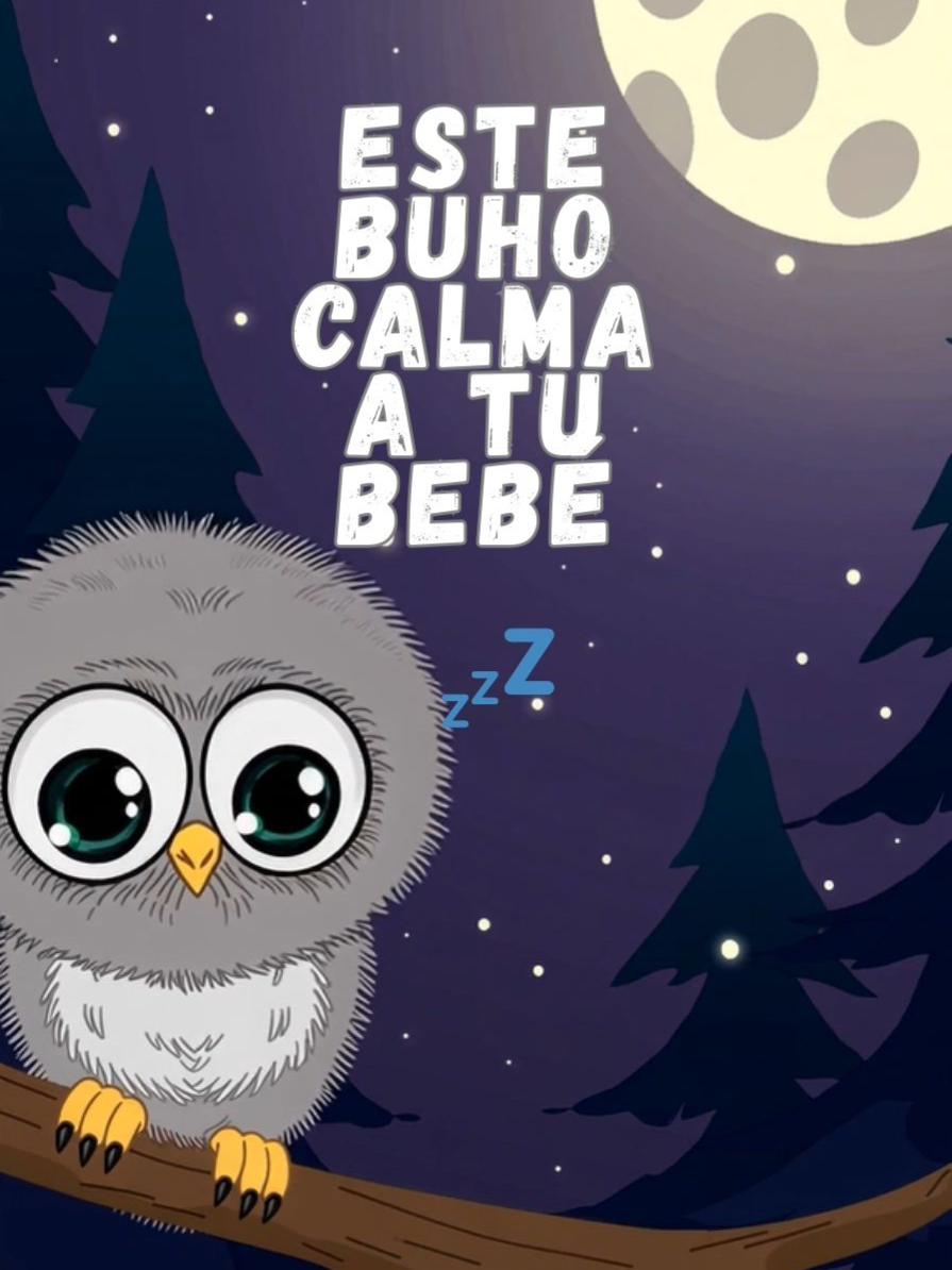 🦉 Este búho no canta… calma. Música suave + imágenes oscuras = paz total para tu bebé 💤 Mira el video completo en Cunita de Sueños 🌙 #CunitaDeSueños #BebéDormido #BúhoTierno #SueñoBebé #MúsicaParaDormir #TikTokBebés #RuidoBlanco #BebésFelices #MamáTikTok #PapáTikTok #amorbebé
