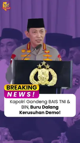 Kapolri menegaskan komitmen mengusut tuntas kerusuhan dengan menggandeng BAIS TNI hingga BIN. Kolaborasi lintas lembaga ini dilakukan untuk mengungkap dalang dan memastikan keamanan serta stabilitas nasional tetap terjaga. #Kapolri #Polri #KeamananNasional #StabilitasNegara #SinergiTNIpolri